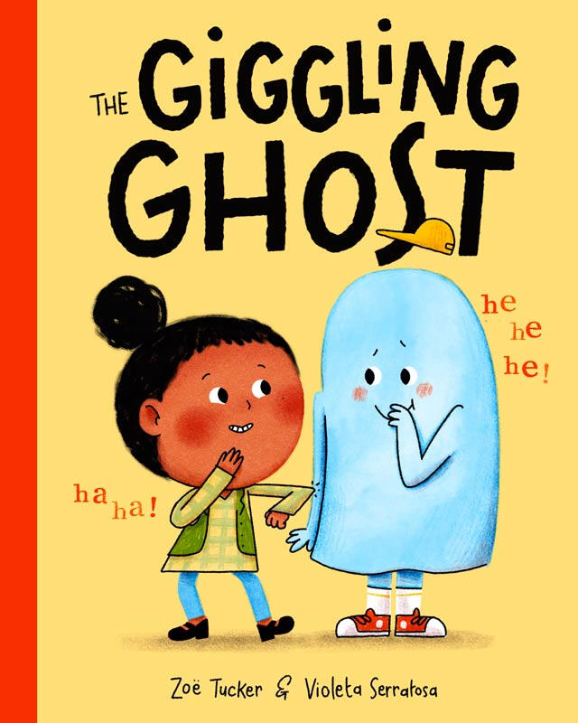 Cover for The Giggling Ghost done during MATS Illustrating Children's Books Course for The Giggling Ghost by Zoë Tucker and illustrated by Violeta Serratosa. ©Violeta Serratosa. All Rights Reserved