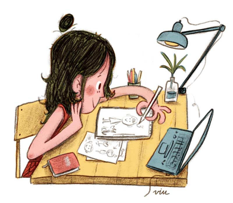 Viu illustration studio portrait children illustrator